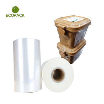 clear color Five Layers Co-extruded Heat Shrinkable Pof Shrink Film for sea food packing